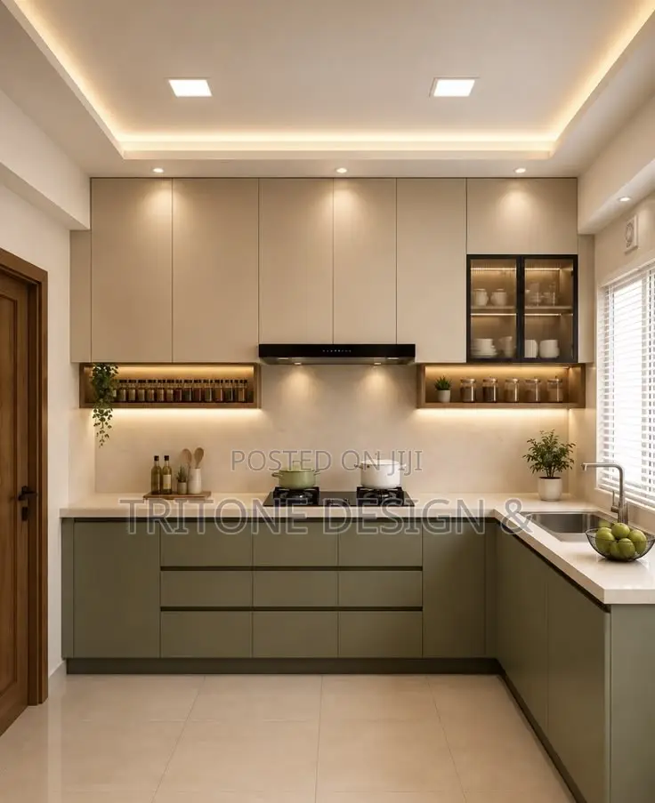 Modern Kitchen Interior Design, 3d Visualization & Cabinet Design