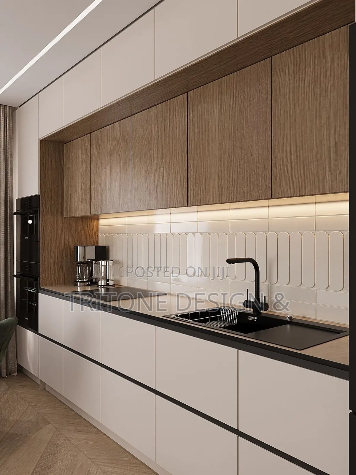 Luxury Kitchen Interior Design and Custom 3D Cabinet Design