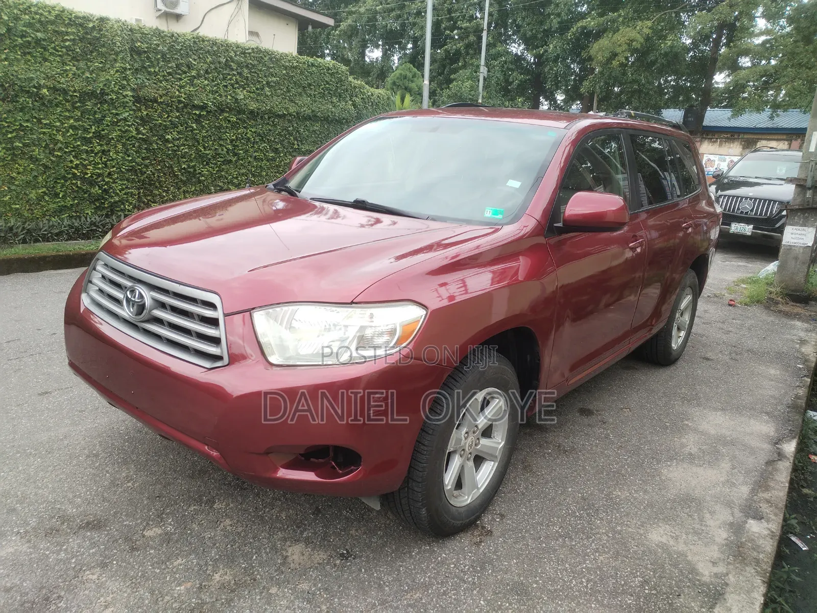 Toyota Highlander 4x4 2008 Burgundy