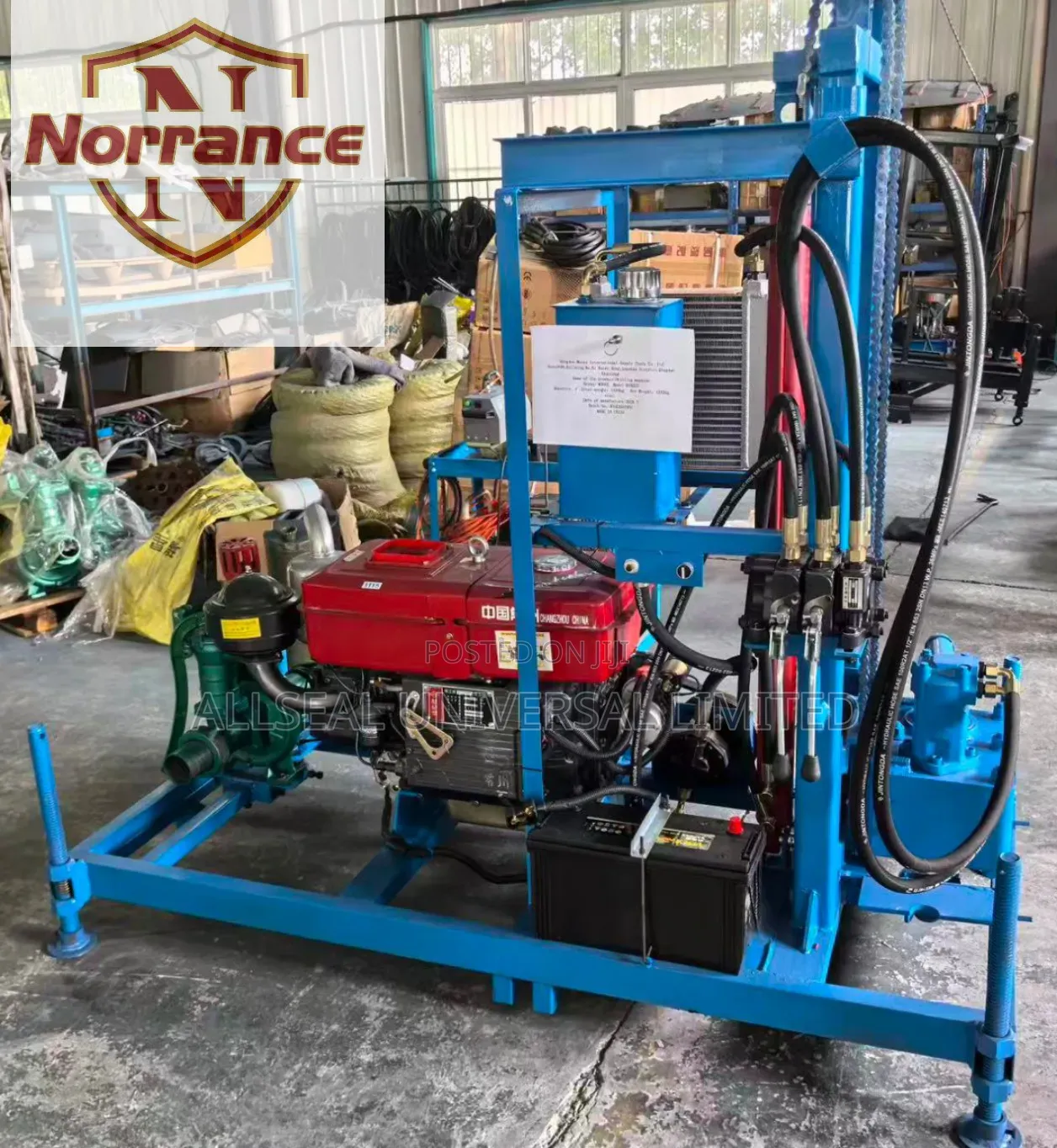 Norrance Hydraulic Bolehole Drilling Machine (Nous Parlons Français)