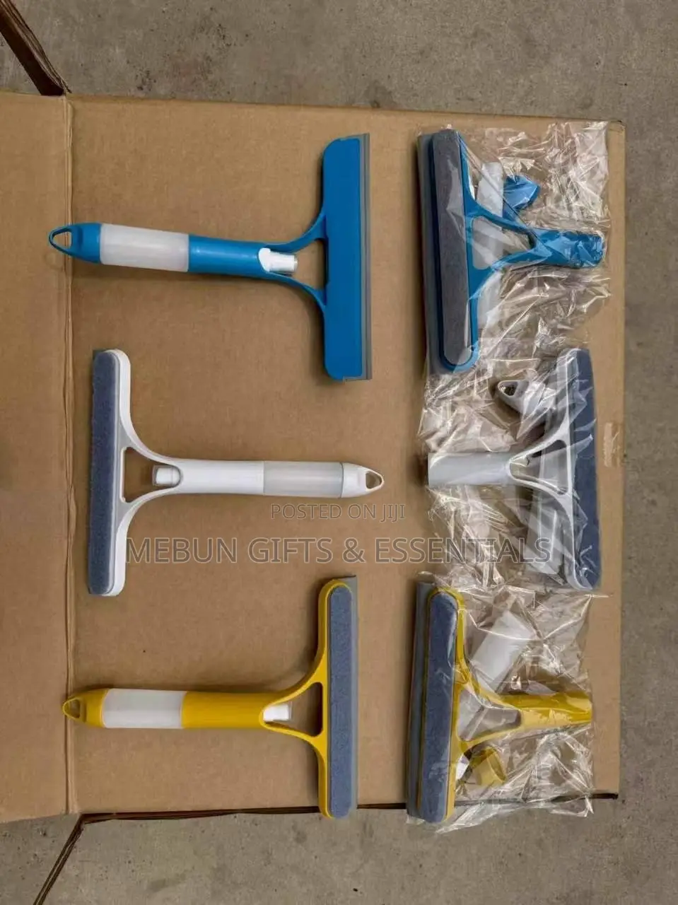 3-in-1 Spray Window Squeegee Cleaner/Multi-Function Glass Wiper