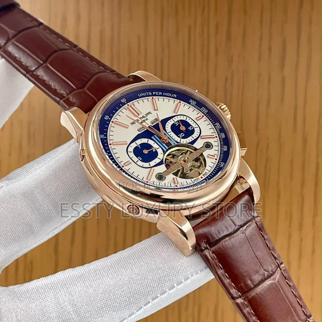 Quality Luxury Patek Philip Automatic Leather Strap Watch