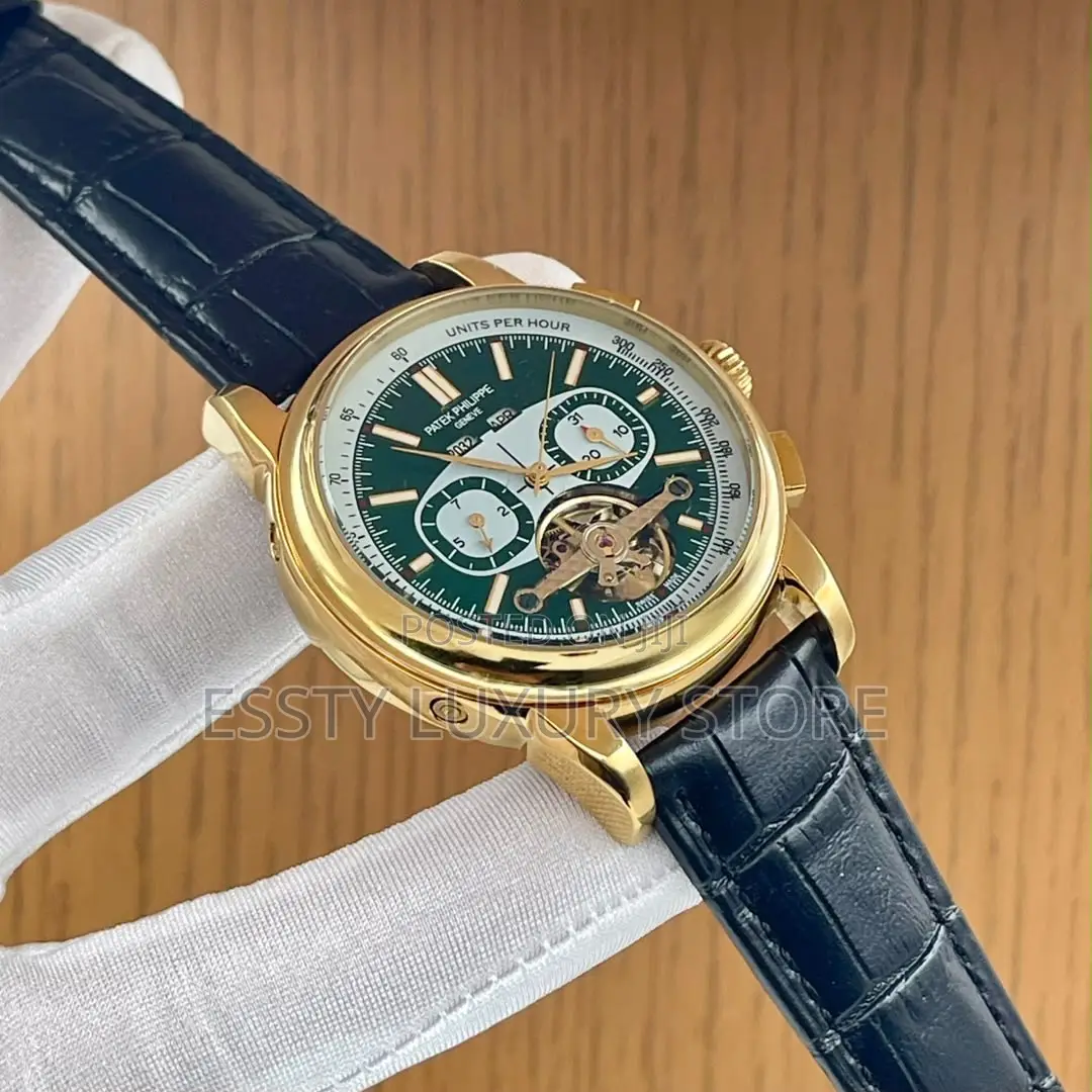Quality Luxury Patek Philip Automatic Leather Strap Watch