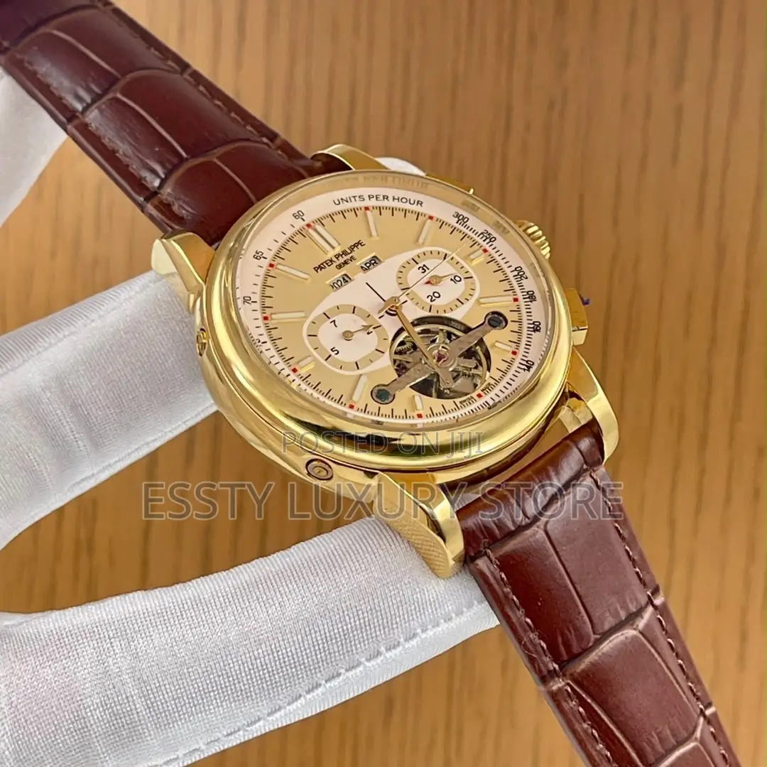 Quality Luxury Patek Philip Automatic Leather Strap Watch