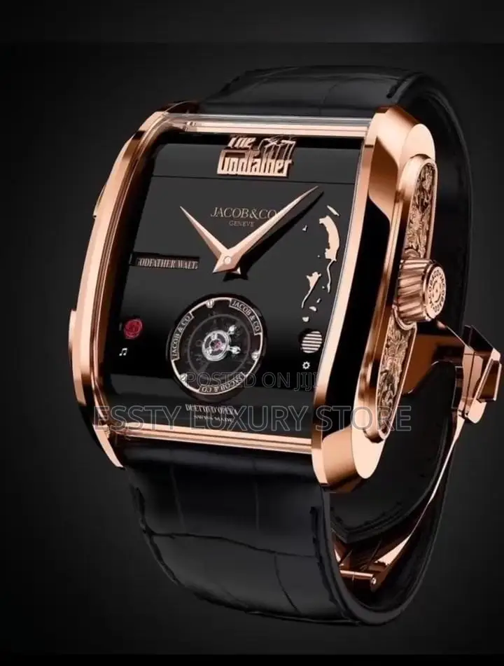 New Jacob&co Rubber Strap Watch,boxed and Comes With an Extra Rubber