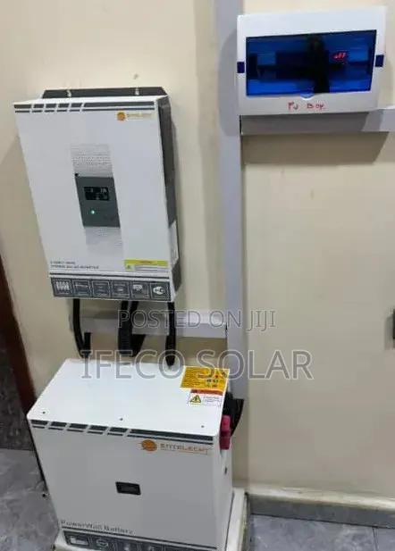 48v Set Up of Entelechy 9.5kwh Lithium Battery With 6.5kva Inverter