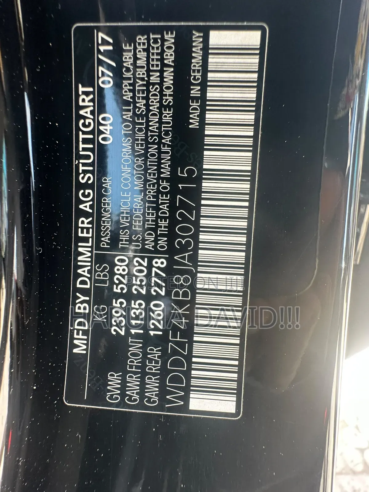 Mercedes-Benz E300 2018 Black