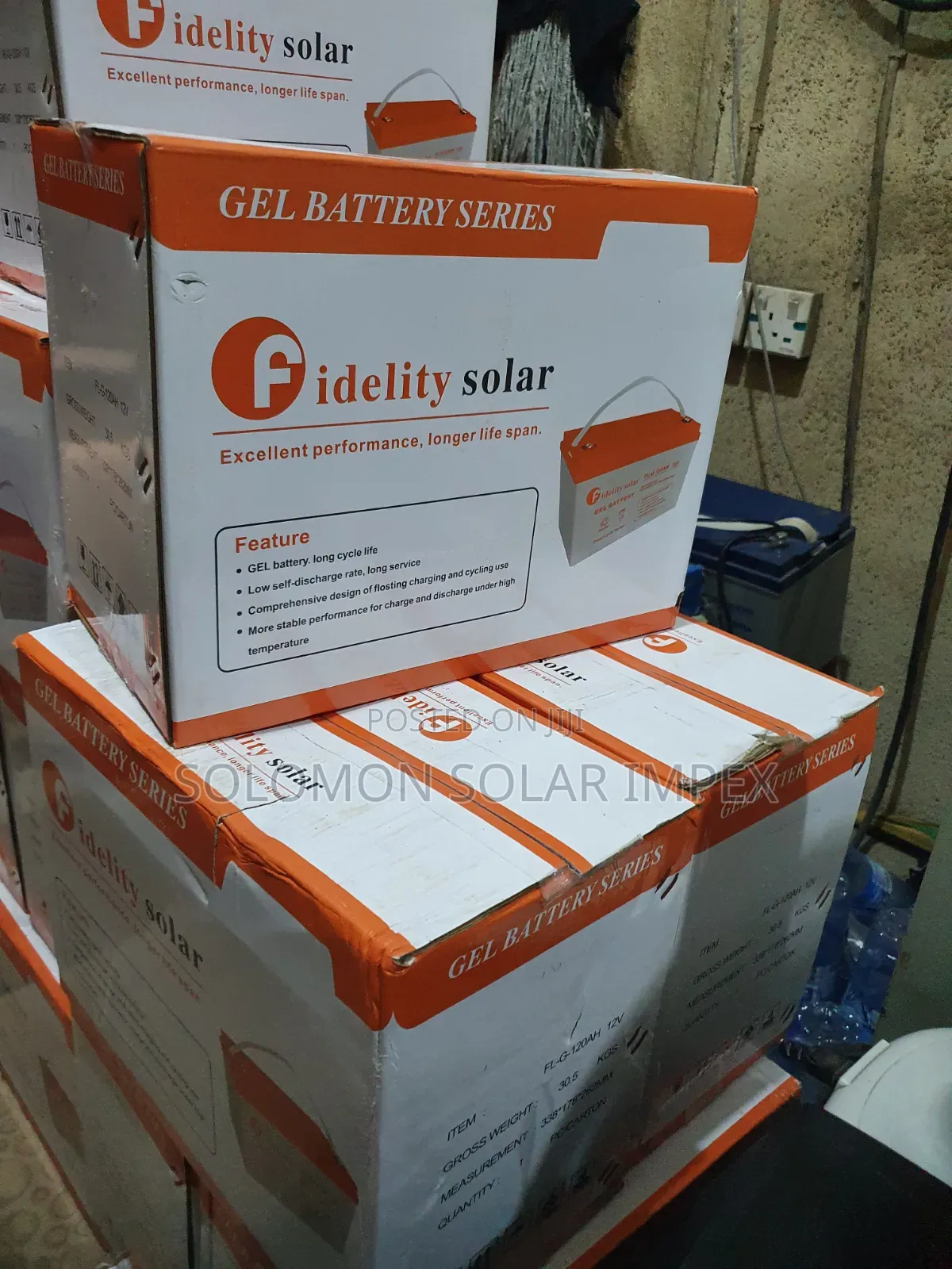 Felicity 120Ah 12V Dry Cell Solar Battery