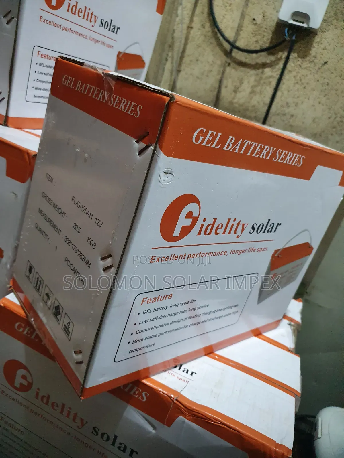 Felicity 120Ah 12V Dry Cell Solar Battery