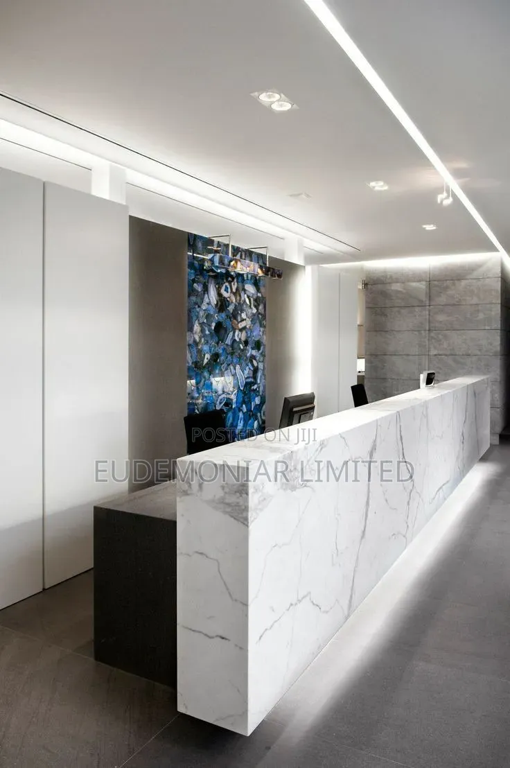 Premium White Marble Floor Fitting