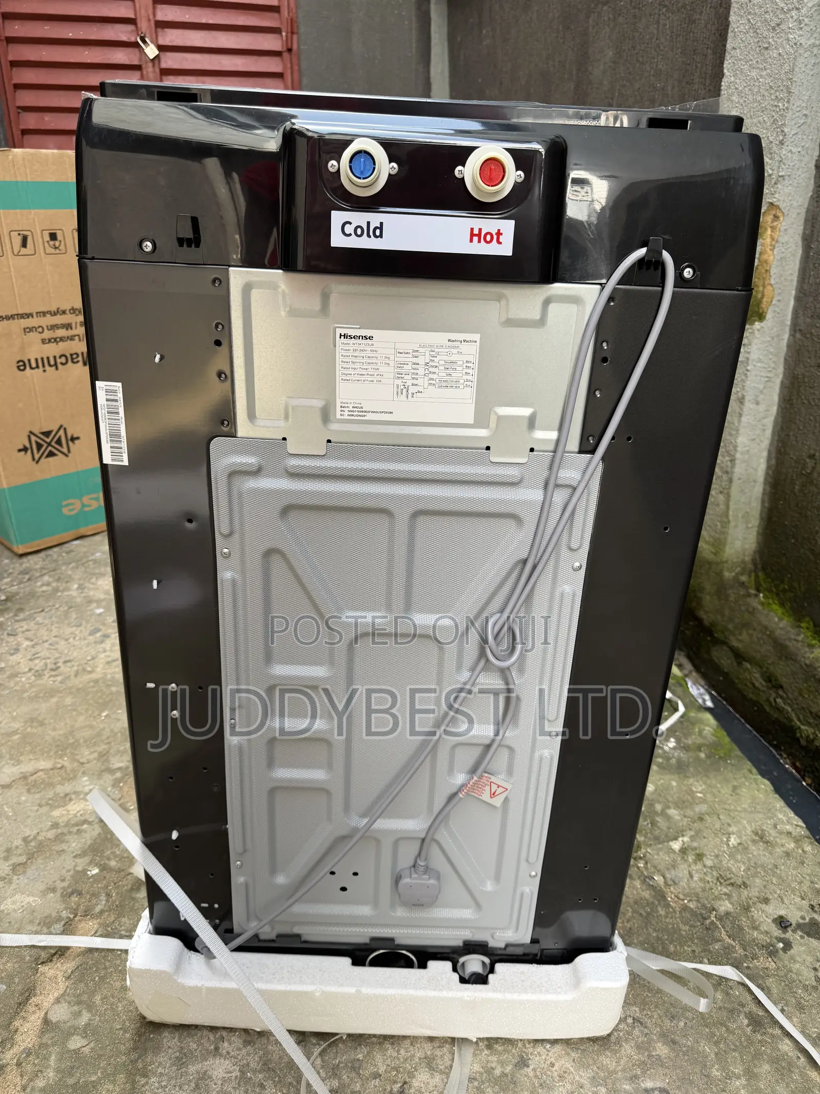 Hisense Top Load 11KG Automatic Washing Machine 1123U