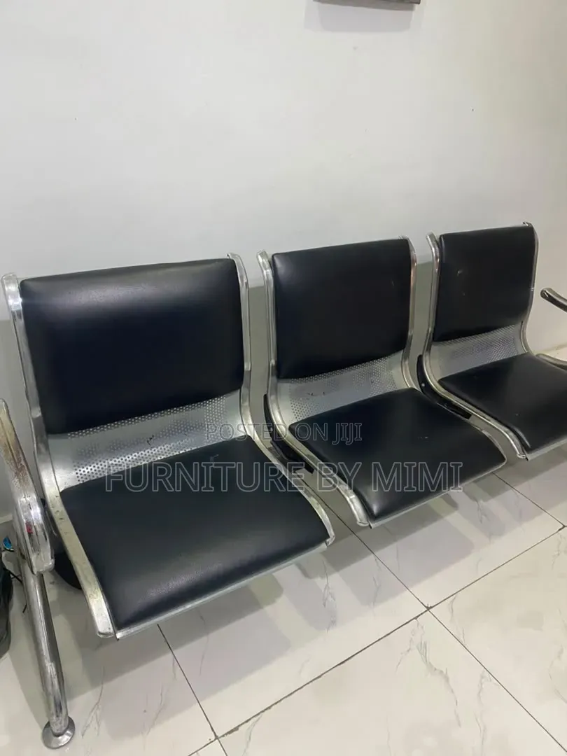 Heavy Duty 3-in-1 Office Waiting Chair - Padded Reception Seating