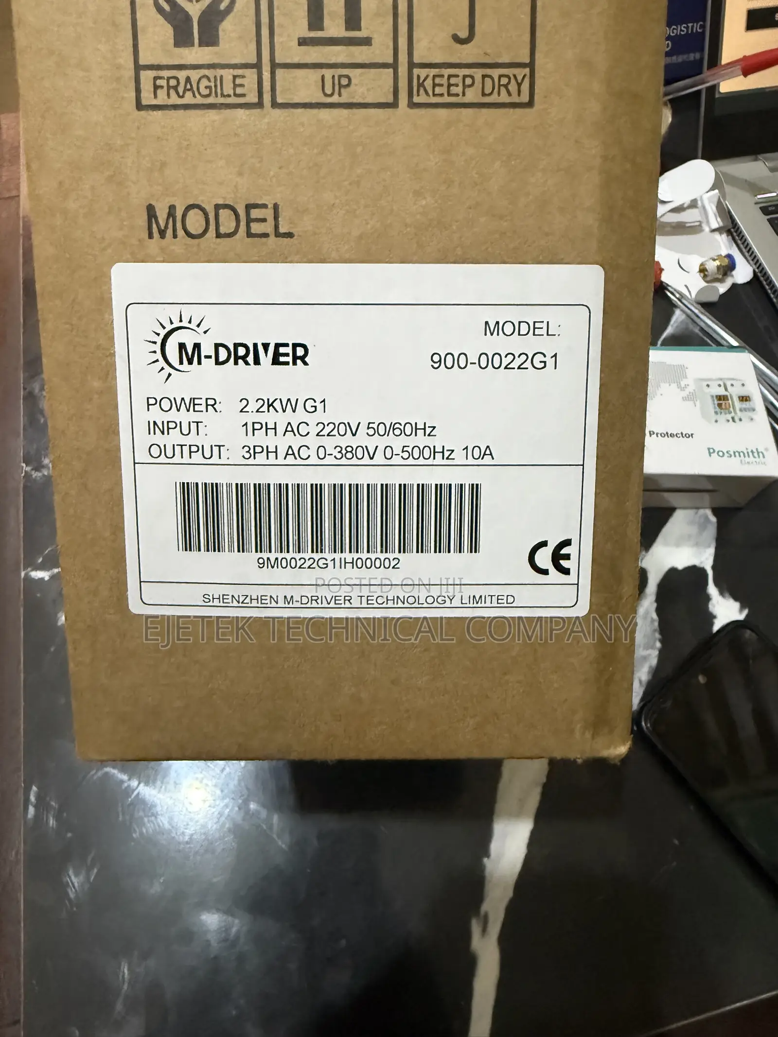 Mdrive 2.2kw 1phase to 3phase VFD (220v -380v)