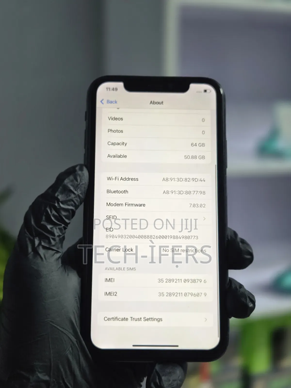 Apple iPhone XR 64 GB Black