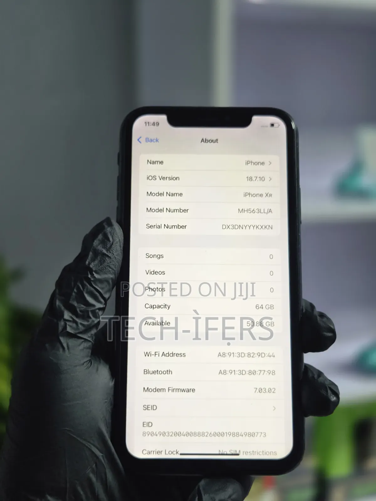 Apple iPhone XR 64 GB Black