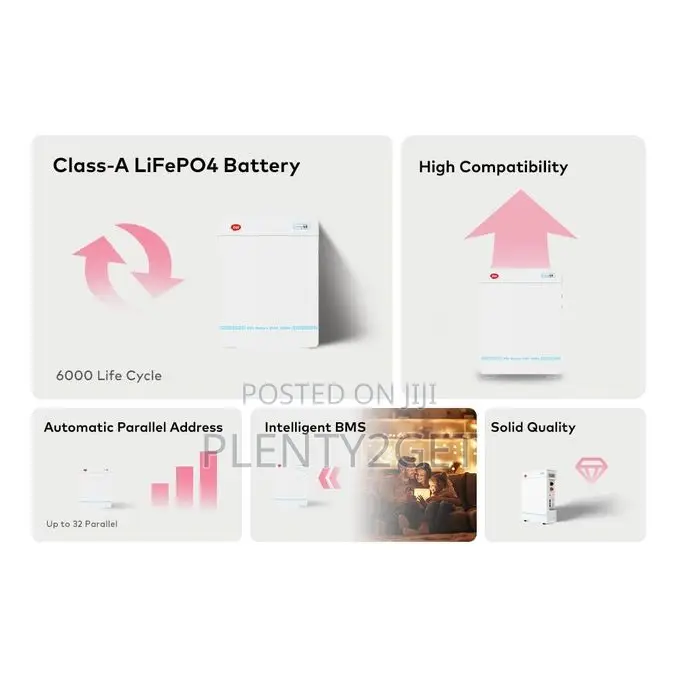 Itel Energy 5.12kwh LiFePO4 24V Lithium Battery Wall Mounted 200Ah