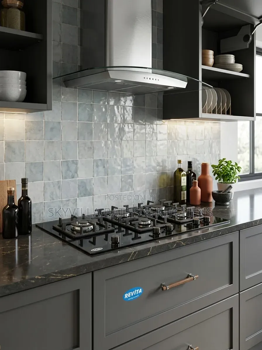 SleekEdge 5-Burner Tempered Glass Built-in Gas Cooktop