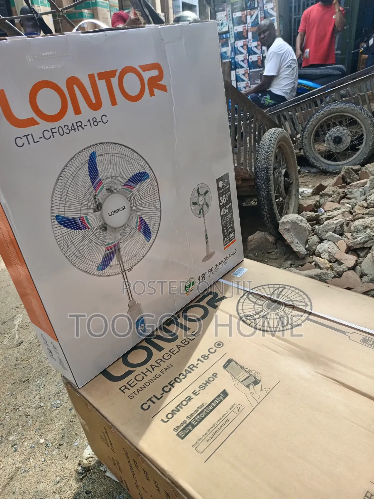 Original18 Inches Lontor Rechargeable Fan