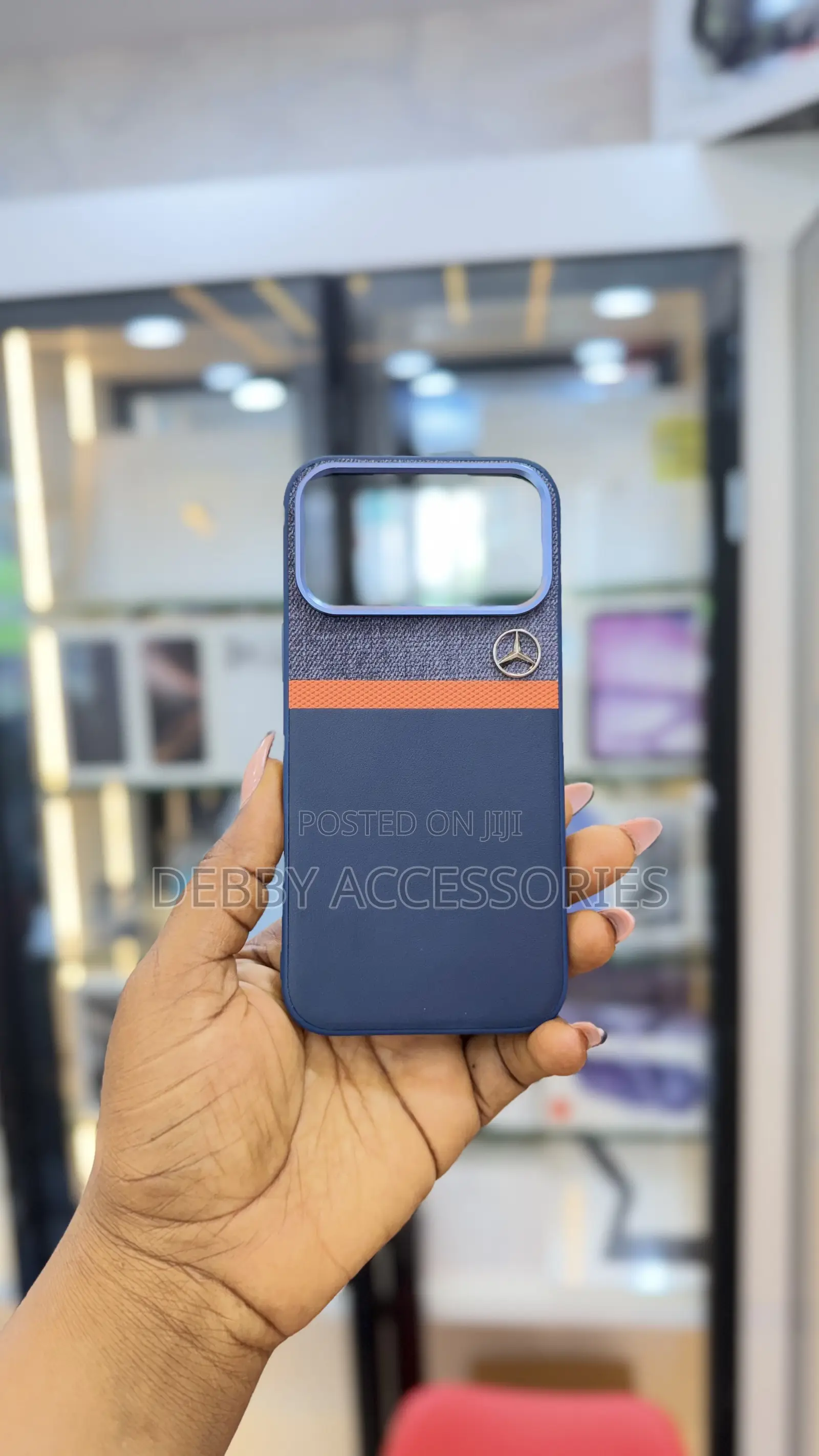 Mercedes-Inspired Eco-Leather and Fabric Case for Apple and Phones