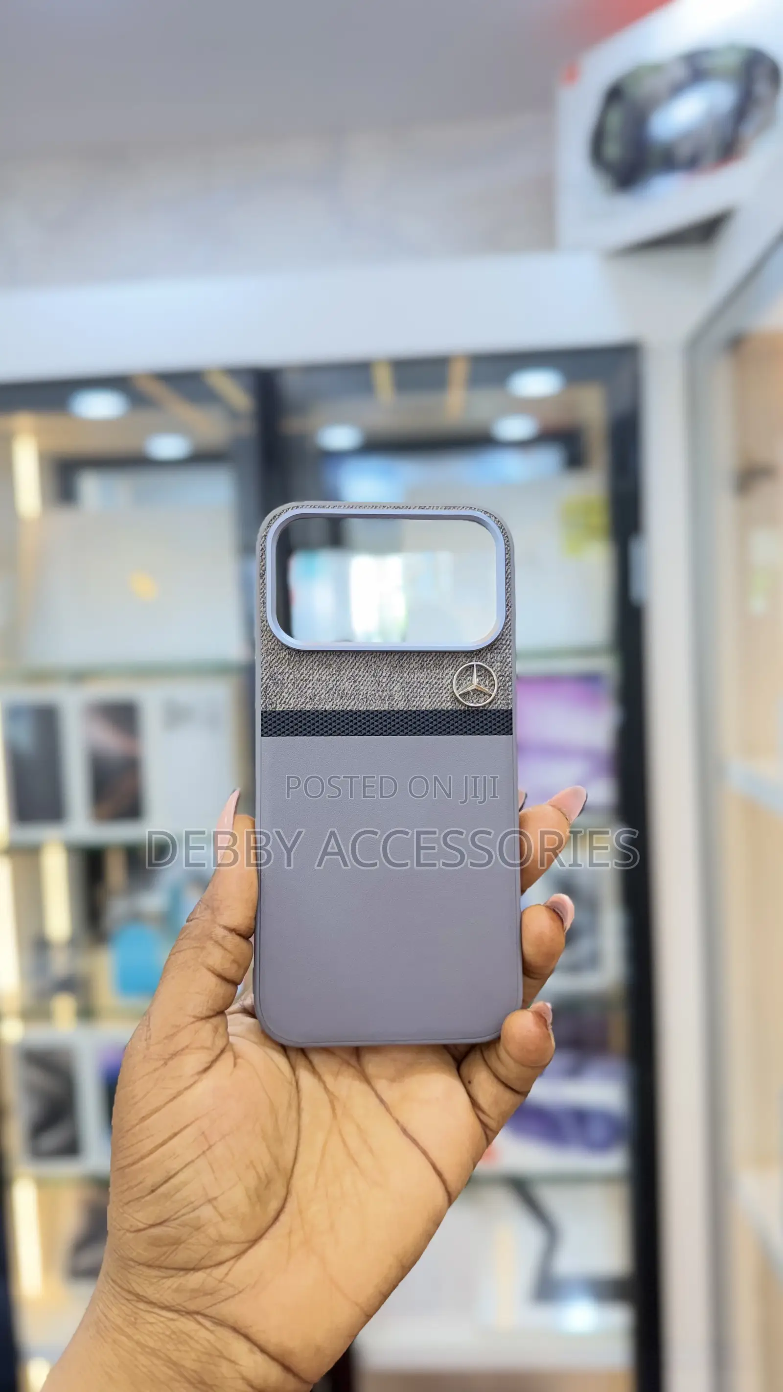Mercedes-Inspired Eco-Leather and Fabric Case for Apple and Phones