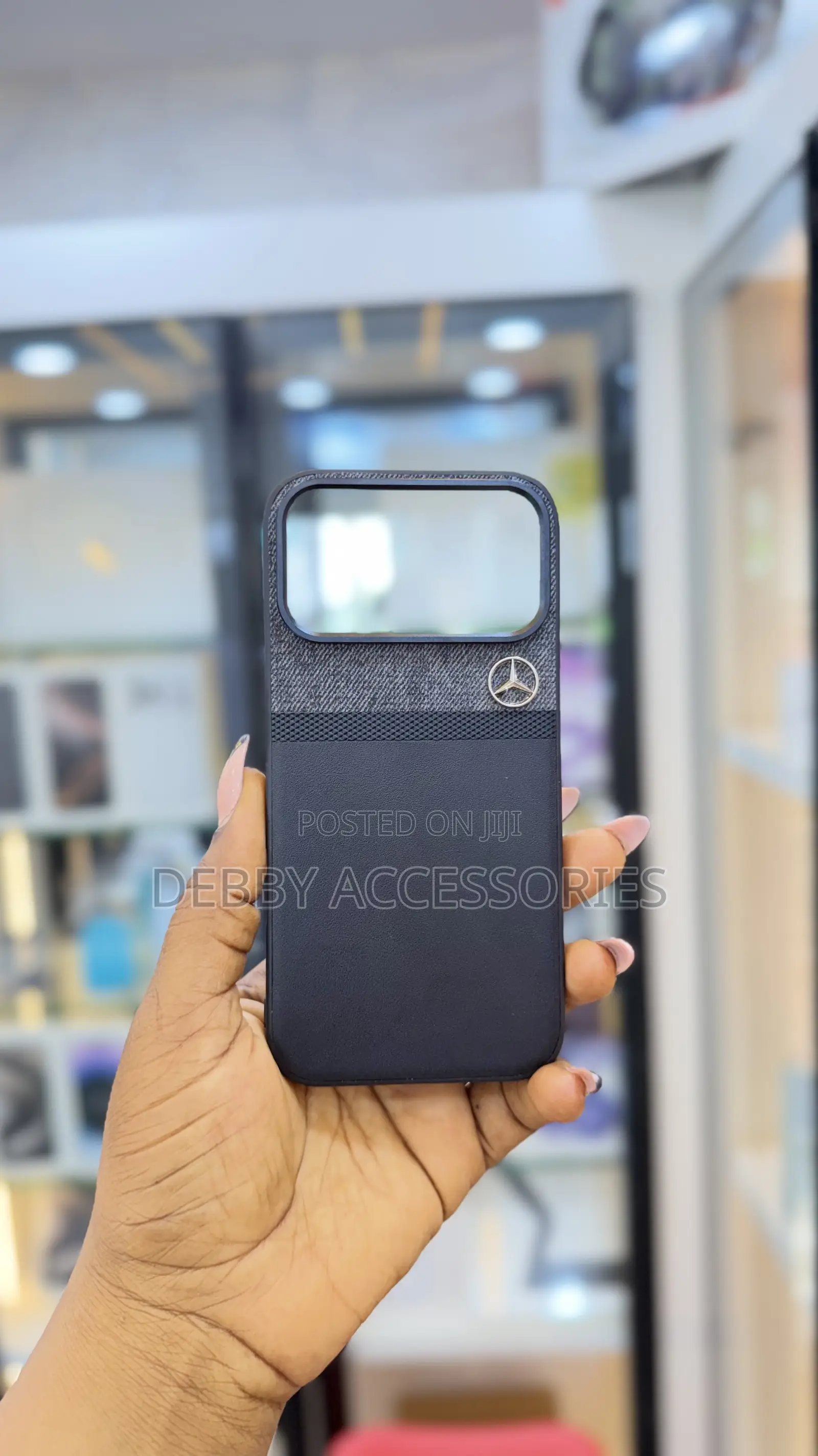 Mercedes-Inspired Eco-Leather and Fabric Case for Apple and Phones