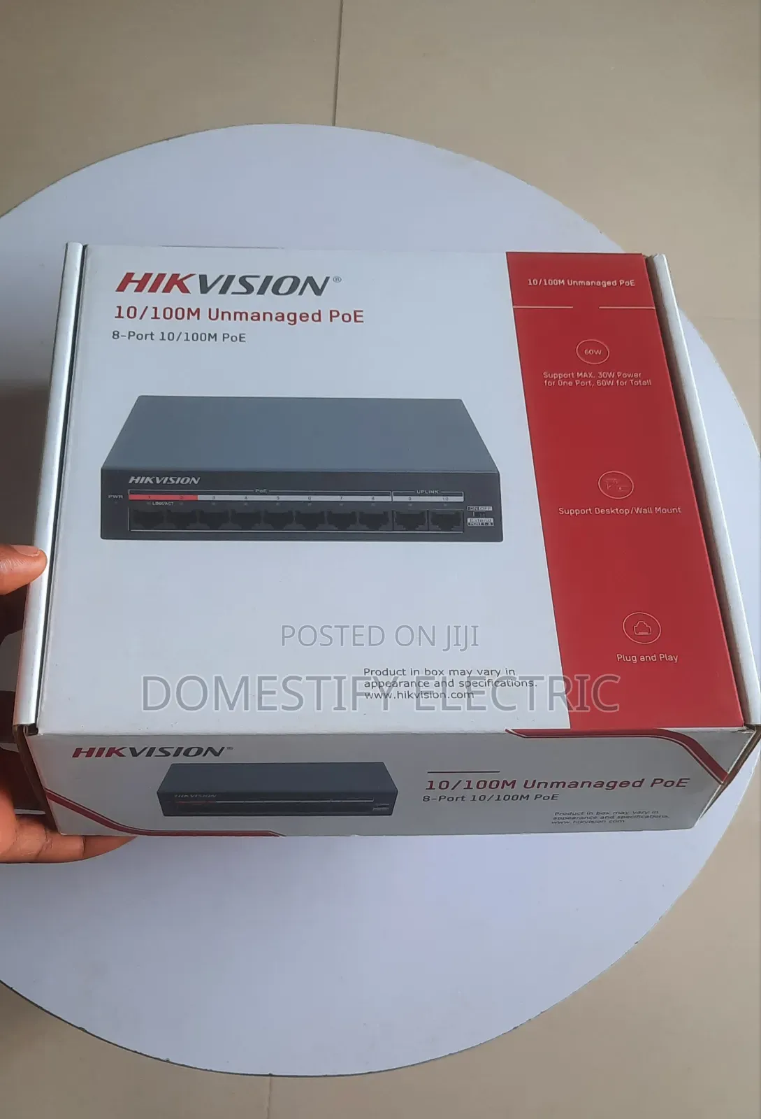 Hikvision 8 Port 10/100m Unmanaged POE Switch