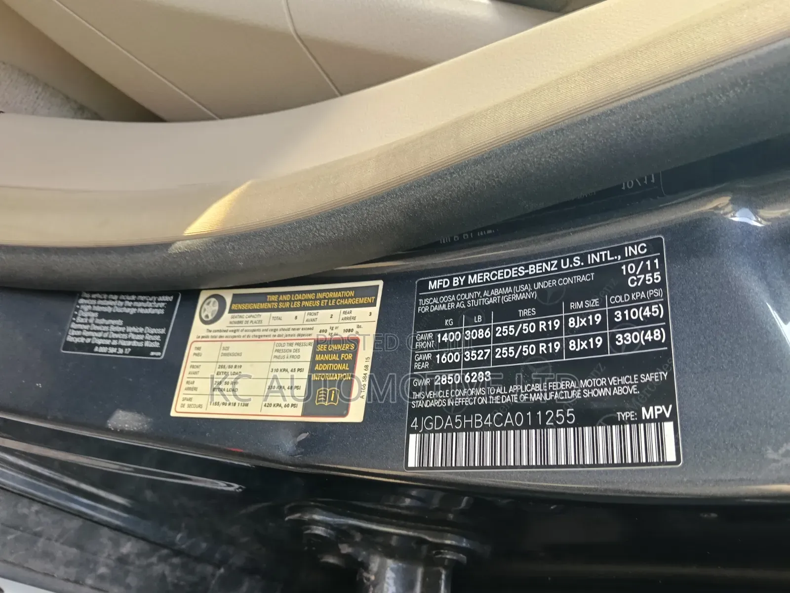 Mercedes-Benz M Class ML 350 4Matic 2012 Silver