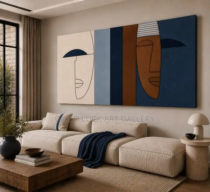 Faces Abstract Canvas Wall Art