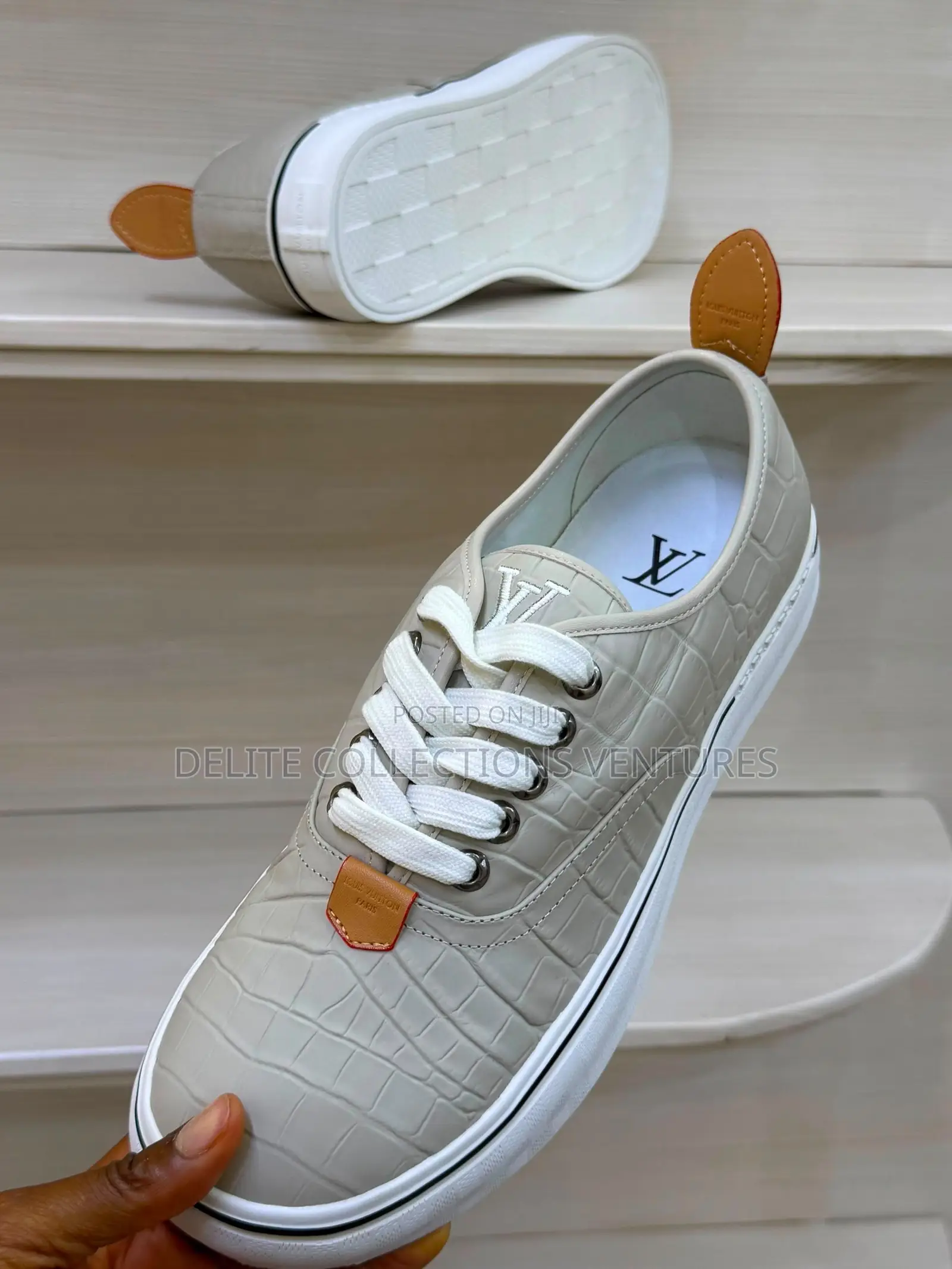 *Original Exotic Leather Louis Vuitton Combi Skate Sneakers