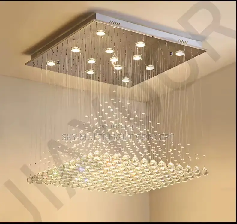 Chandelier K9 Crystal Pendant Ball Square Chandelier Lighting