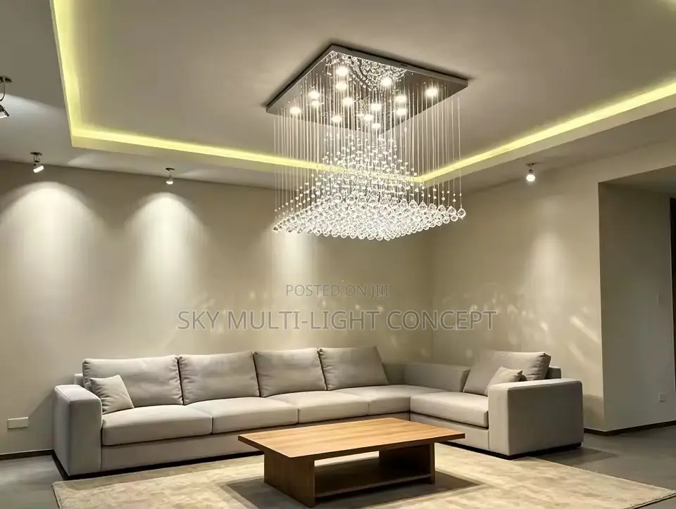 Chandelier K9 Crystal Pendant Ball Square Chandelier Lighting