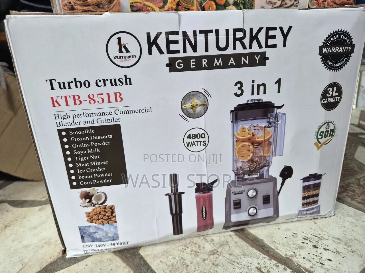 Kenturkey Germany 3-in-1 Turbo Crush Commercial Blender Model KTB-8518