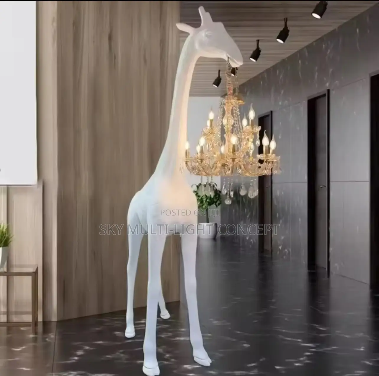 Giraffe Statue Resin Floor Lamp Art Sculpture Big Size