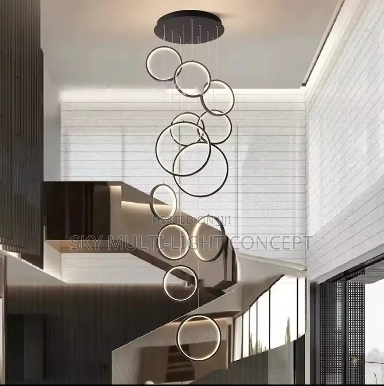 Modern Dine Pendant Ring Lights Indoor Lighting