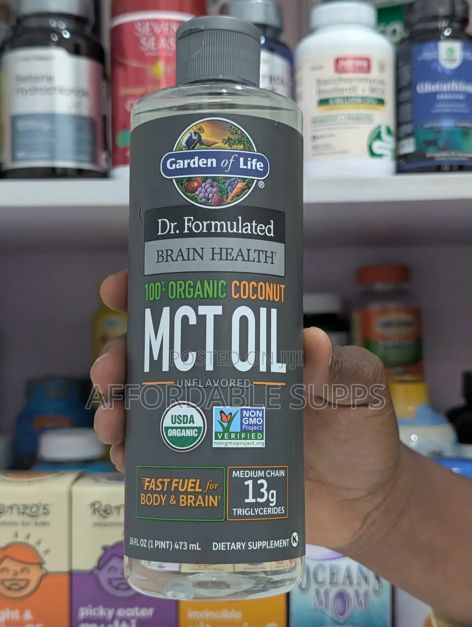 Garden of Life Organic MCT Oil 13g – 473ml, Unflavored