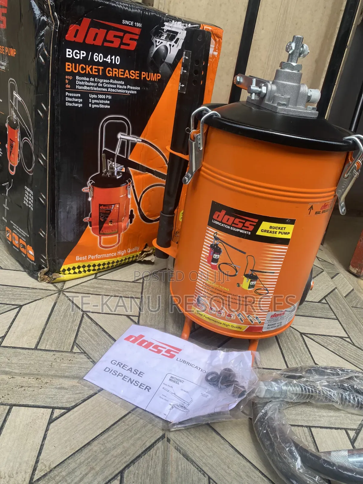 Dass BGP / 60-410 Bucket Grease Pump.