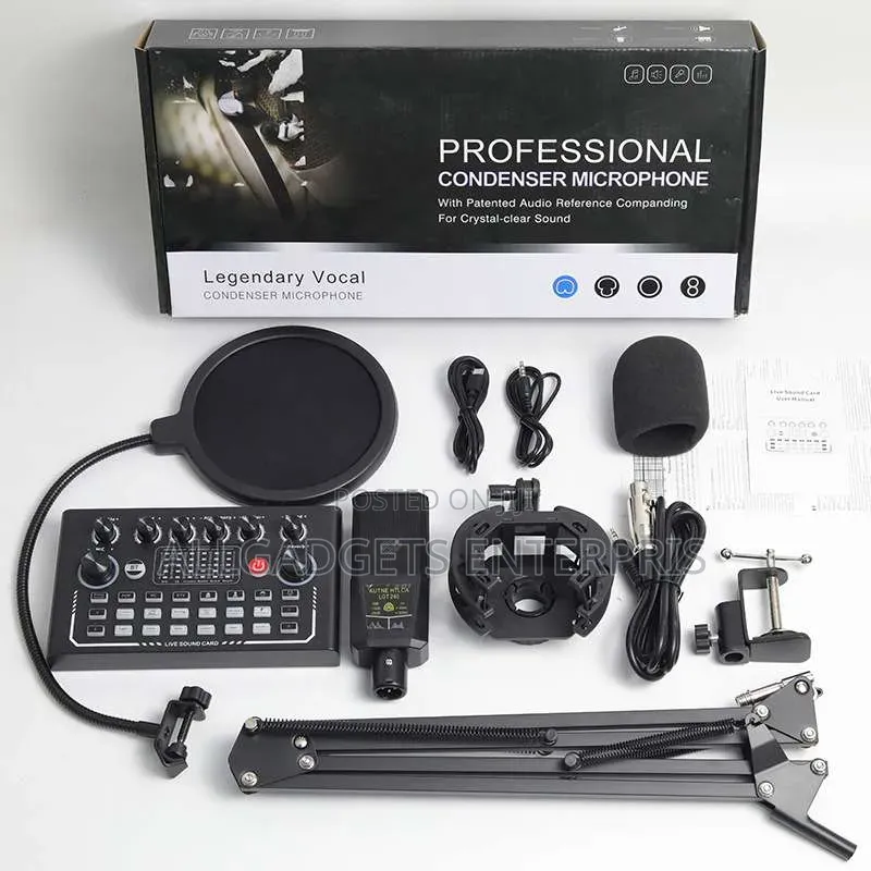 X50 Live Sound Card With Complete Microphone