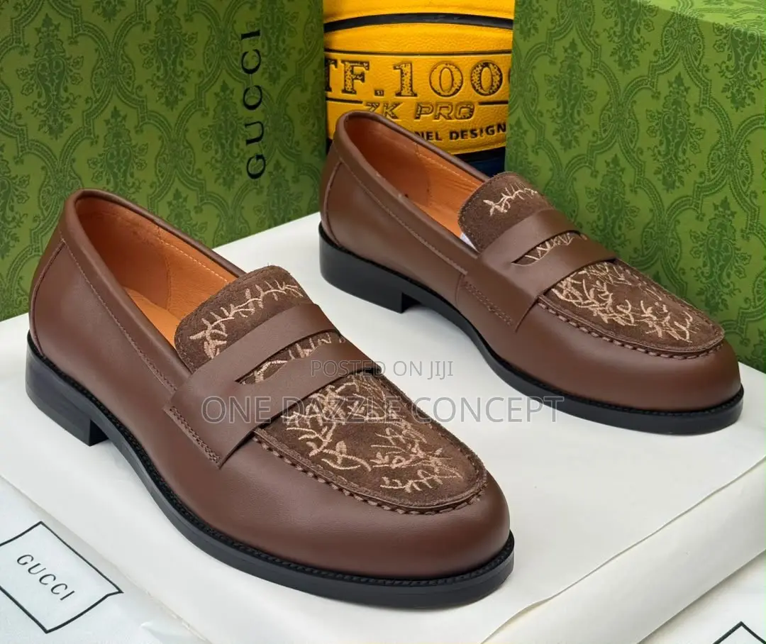 Gucci Leather Penny Loafers