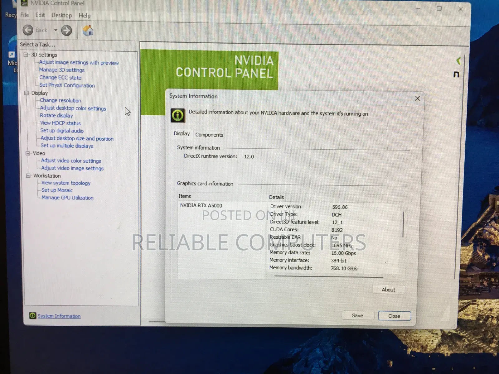 24gb Nvidia RTX Quadro A5000 Graphics Card