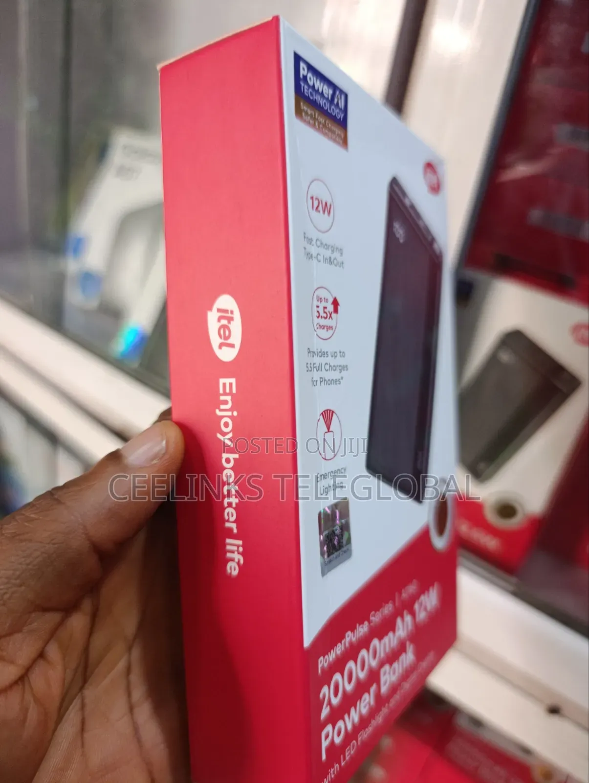 Itel 20,000mAh 12W Power Bank