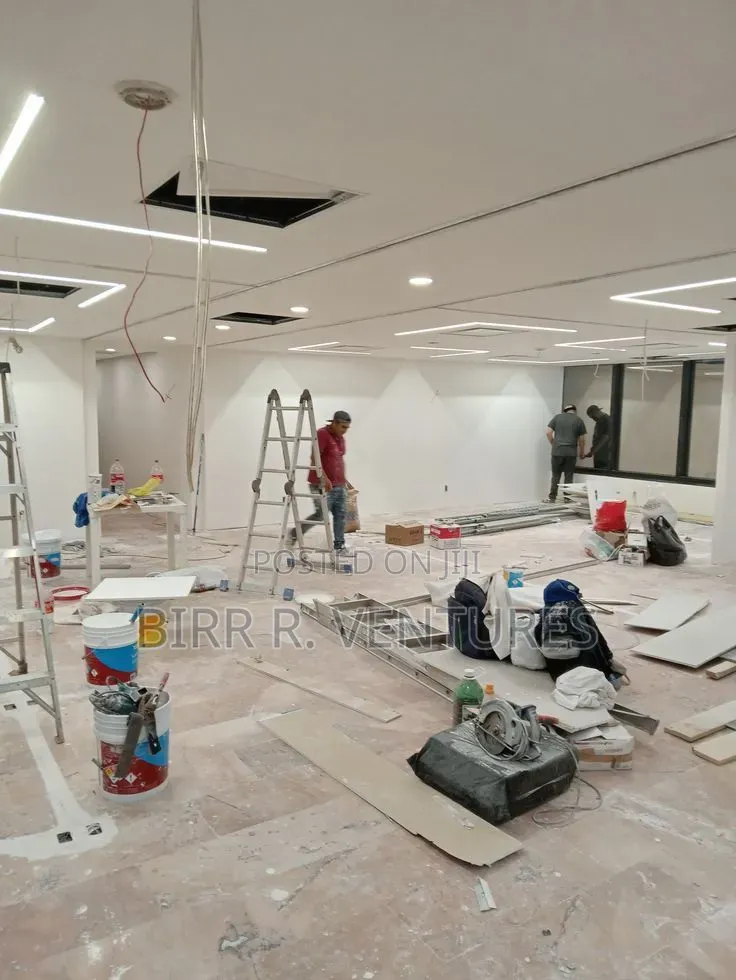 Drywall Wall Construction for Offices