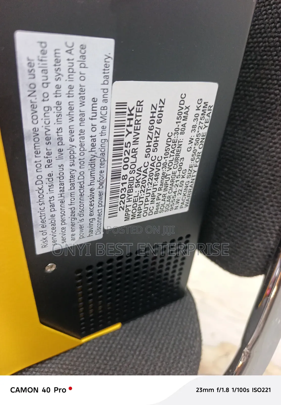 5kva 48V Yohako Hybrid Inverter Very Much Available