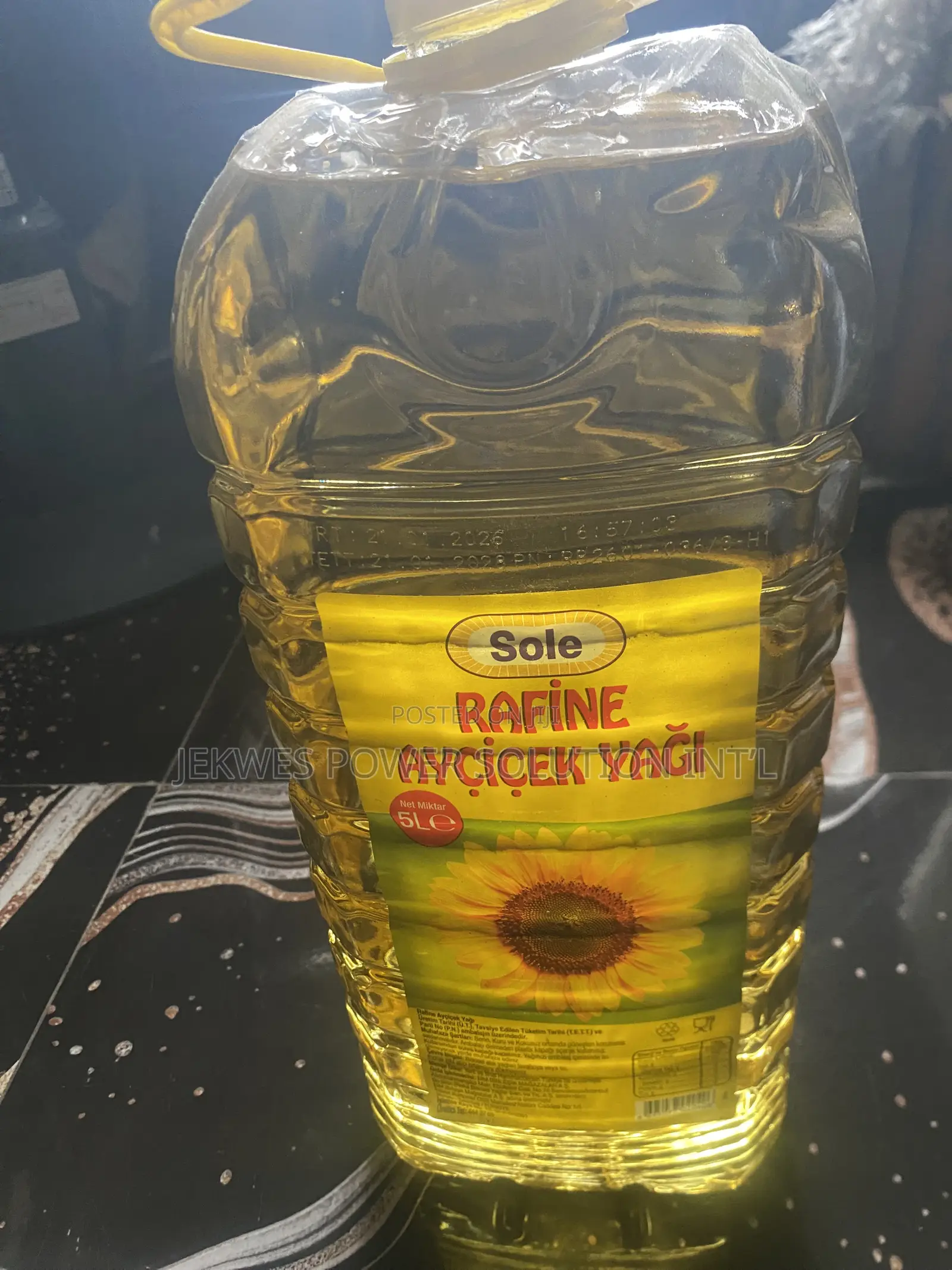 Original 5 Liters Sole Refined Sunflower Vegetable Oil