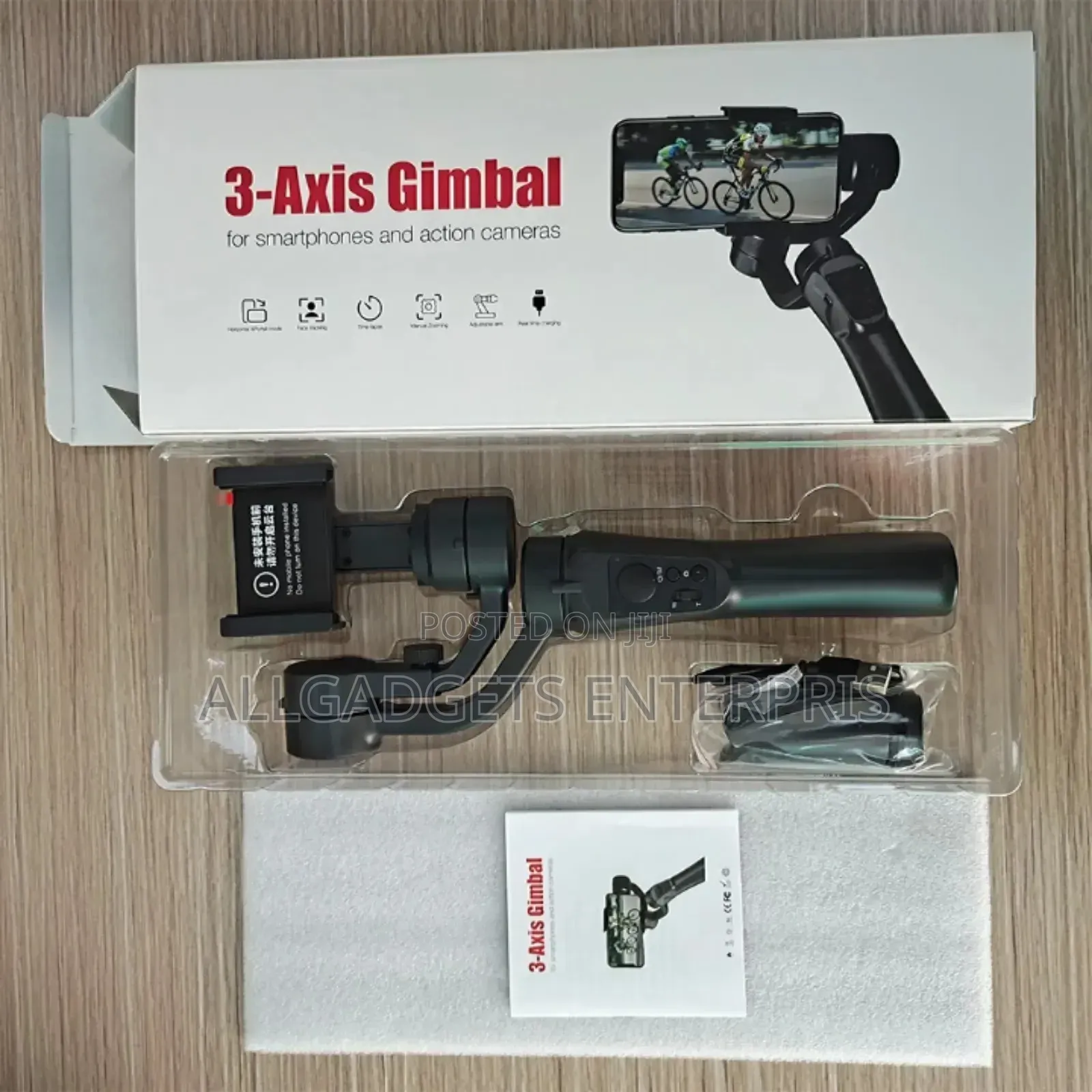 3-Axis Gimbal Designed for Smartphones and Action Cameras
