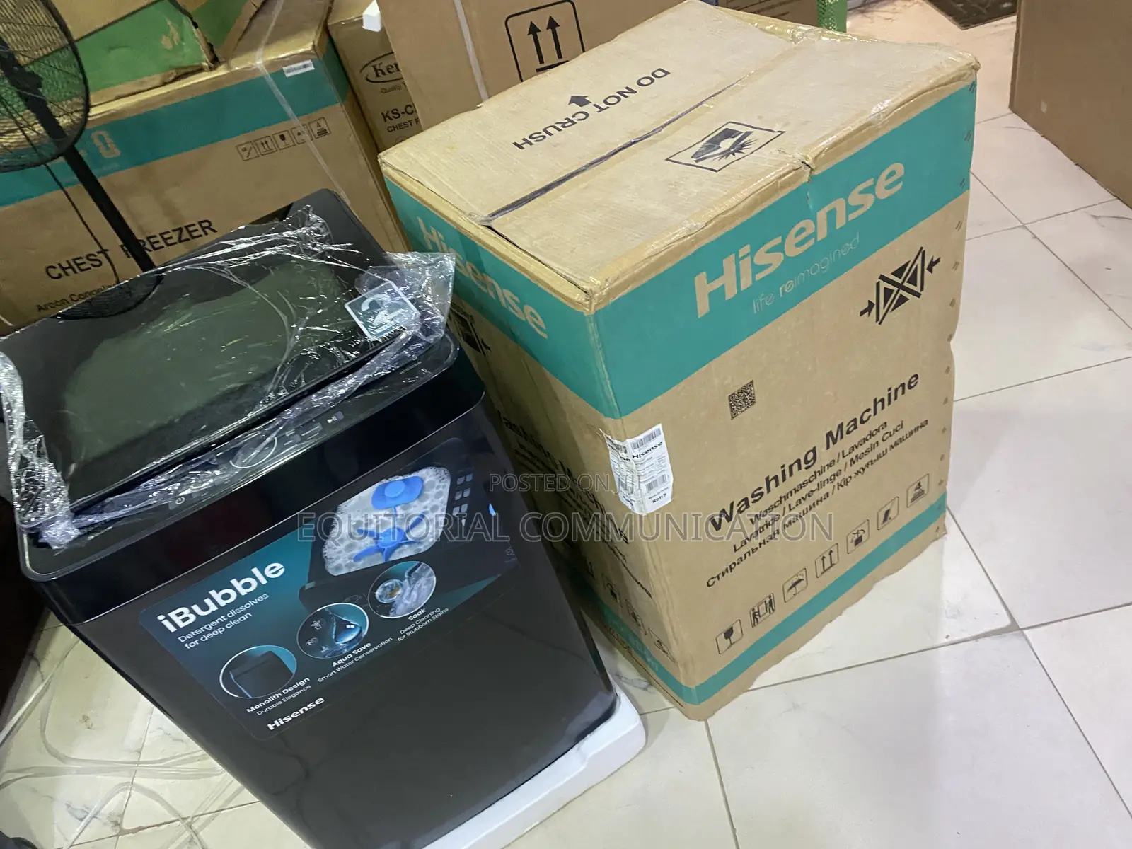 Hisense 11KG Automatic Washer WT3K1123UB With Child Lock