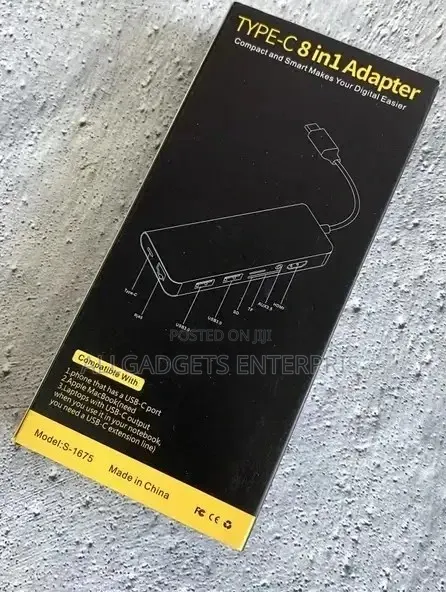 8 in 1 Type C Data Transfer Connector