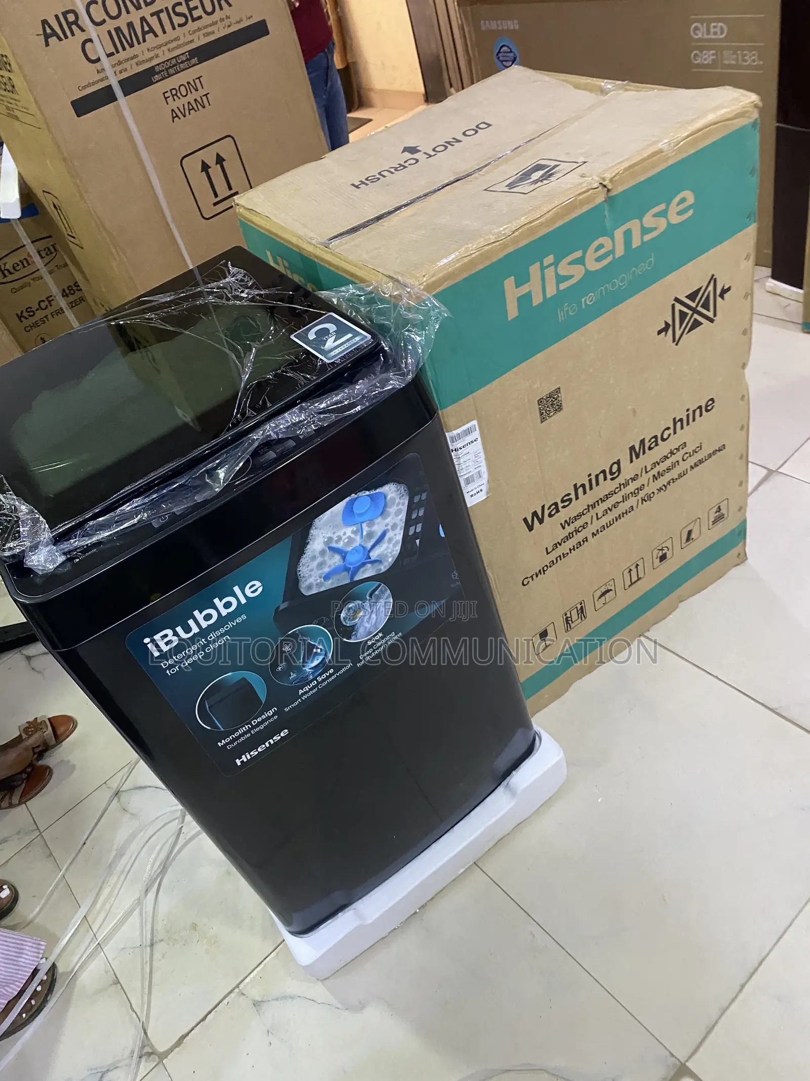 Hisense WT3K1123UB Black 11KG Top Load Washing Appliance