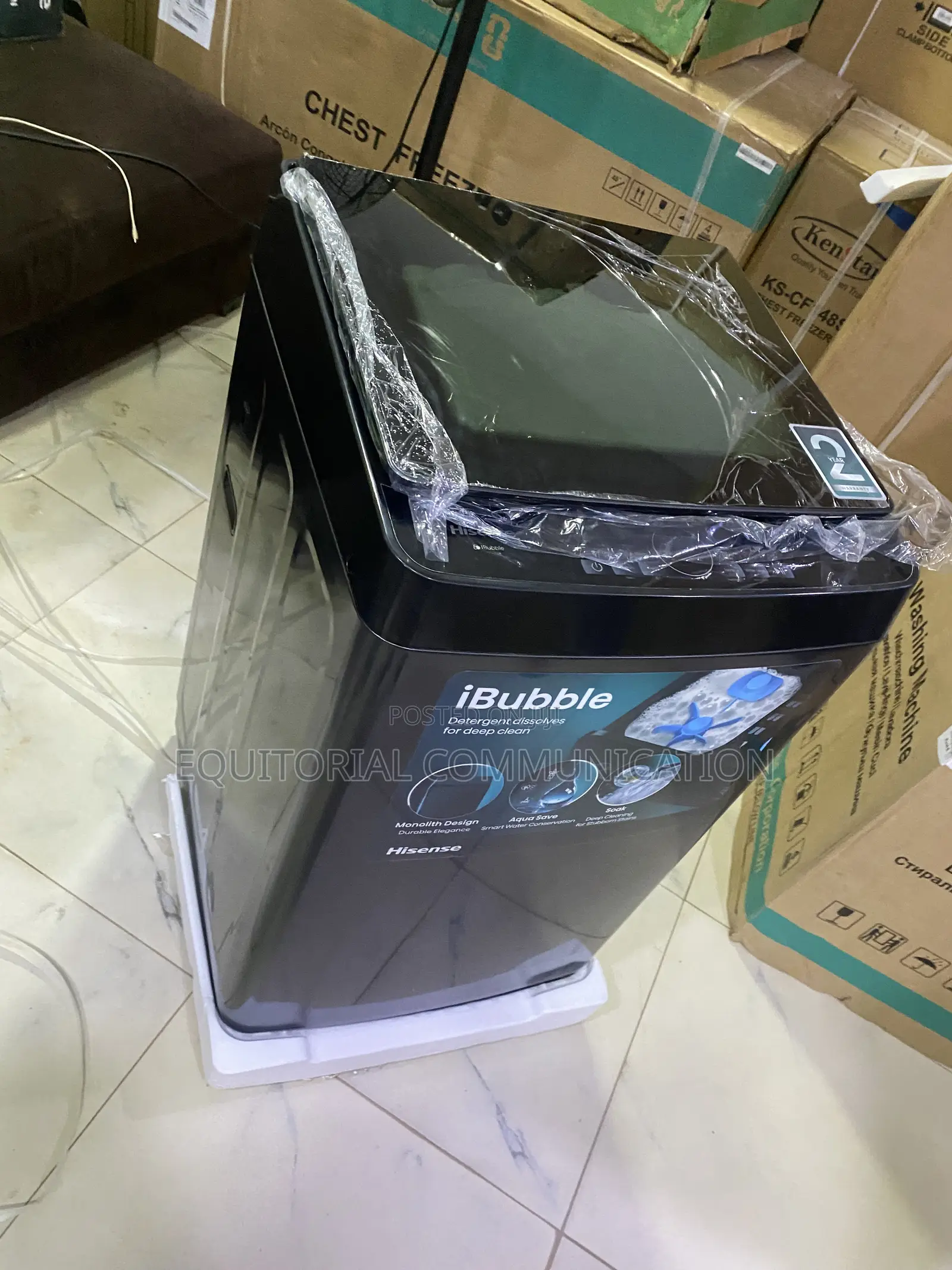 Hisense WT3K1123UB Black 11KG Top Load Washing Appliance