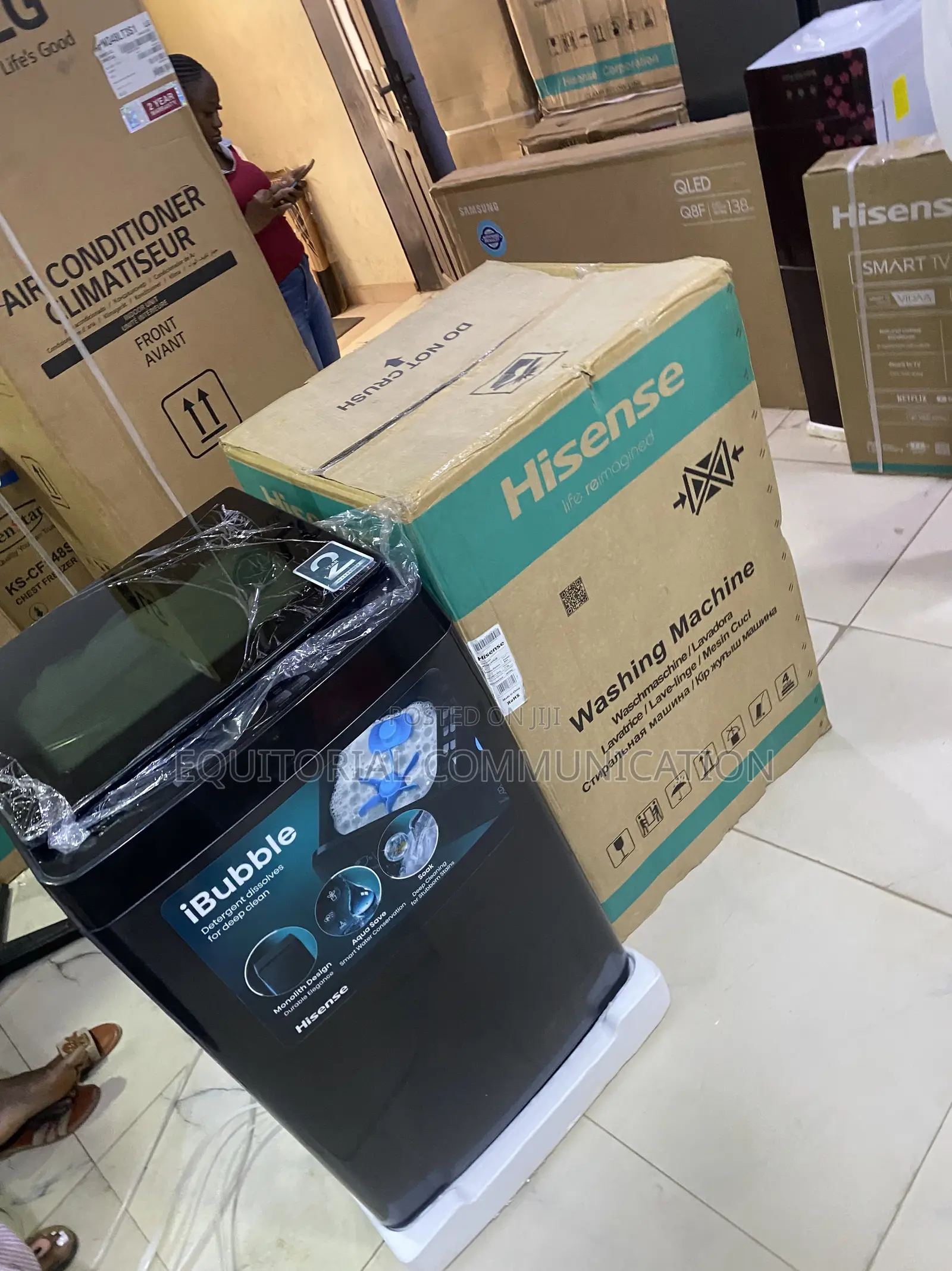 Hisense 11KG iBubble Automatic Washing Machine in Black