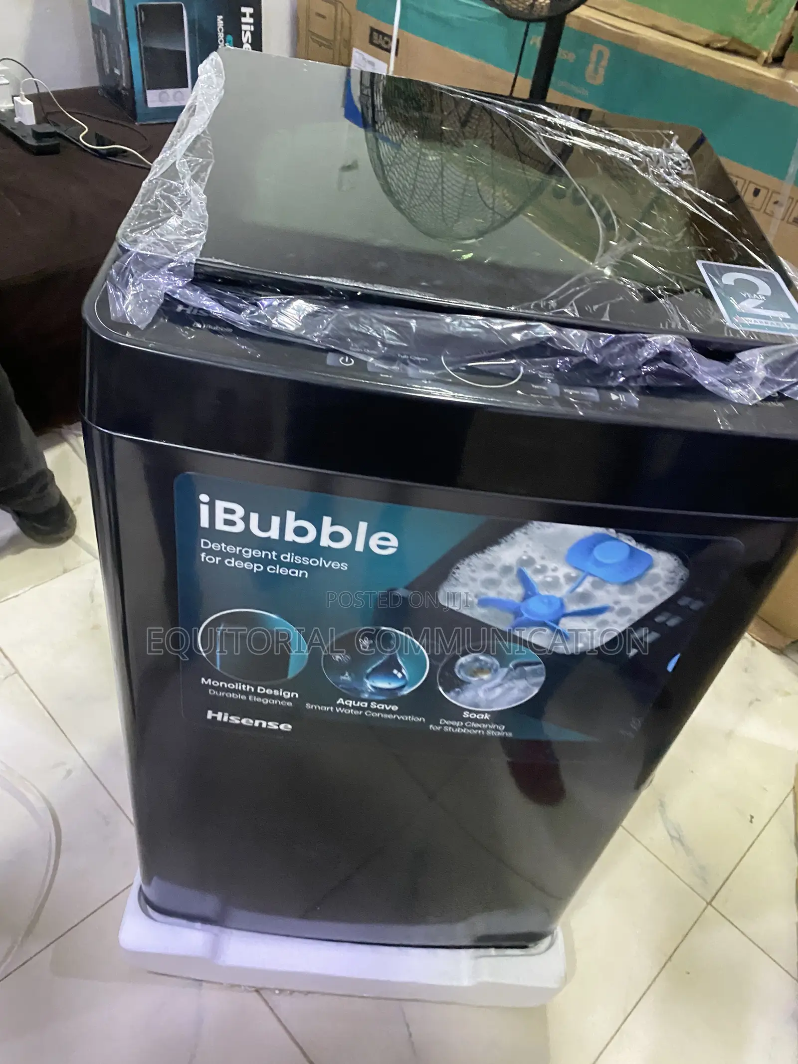 Hisense 11KG Top Load Machine With Pause and Add Function